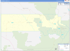 San Miguel County, CO Digital Map Basic Style